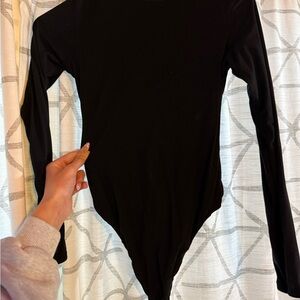 Auden Black Long Sleeve Bodysuit Size XS
